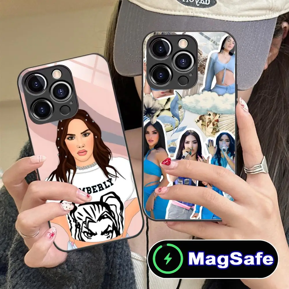 

Kimberly Loaiza Mobile Cell Phone Case for iPhone 17 16 15 14 13 12 11 Air Pro Max Plus Mini MagSafe Glass Colorful Cover Luxury