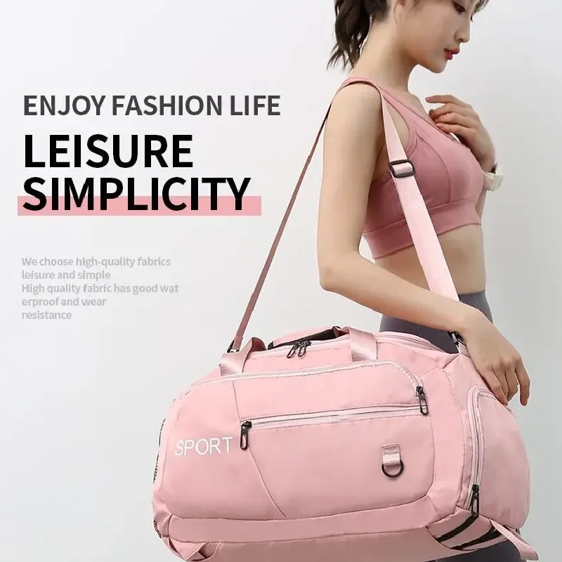 Large Capacity Women's Sports Yoga Travel Bag Weekend Travel Backpack Ladies Multifunction Female Crossbody