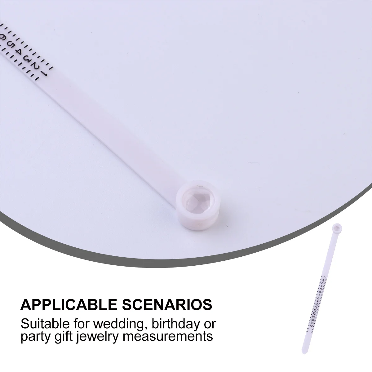 Ring Gauge Sizer Plastic Measurement Tool for Rings Bracelet Size Chart Measure Gauge For Rings Kit Easy to Read Portable