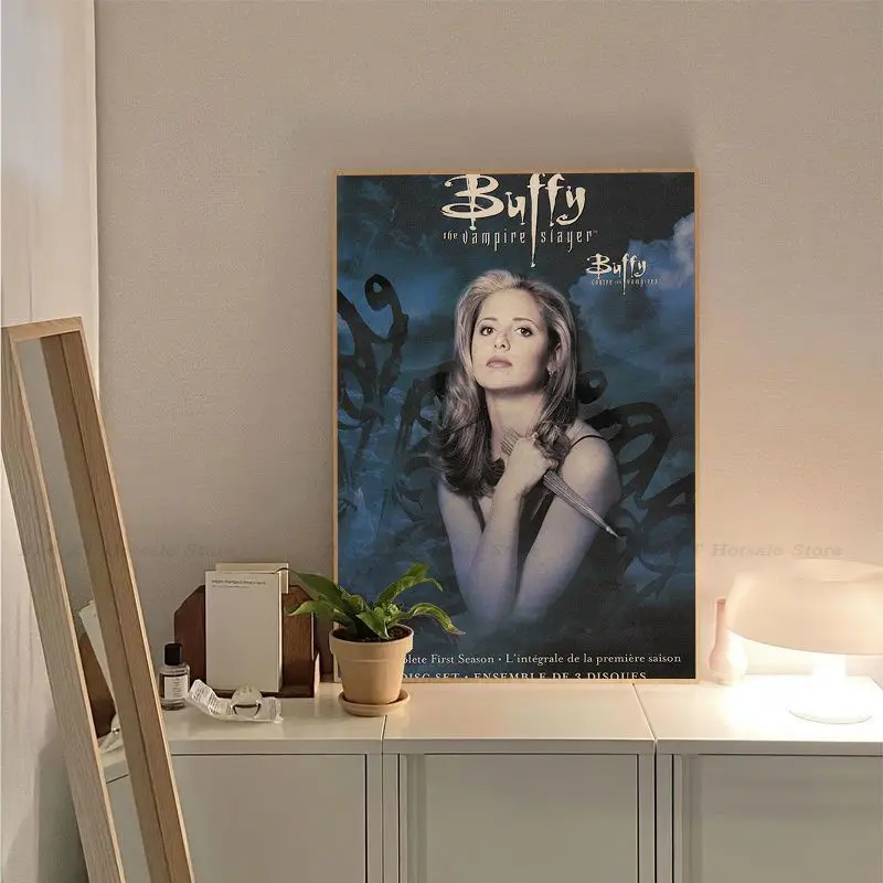 بوفي القاتل مصاص الدماء الرجعية كرافت ورقة ملصق الديكور اللوحة جدار الفن كرافت ورقة الملصقات ملصقات الحائط