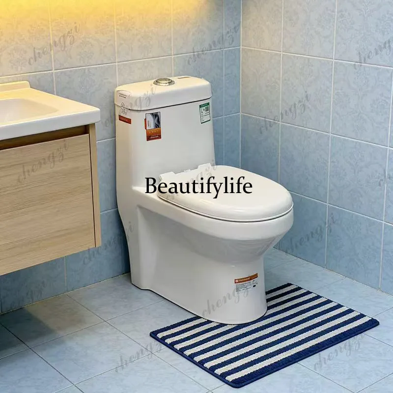 Siphon toilet household bathroom toilet large diameter super swirl seat. Toilet siphon