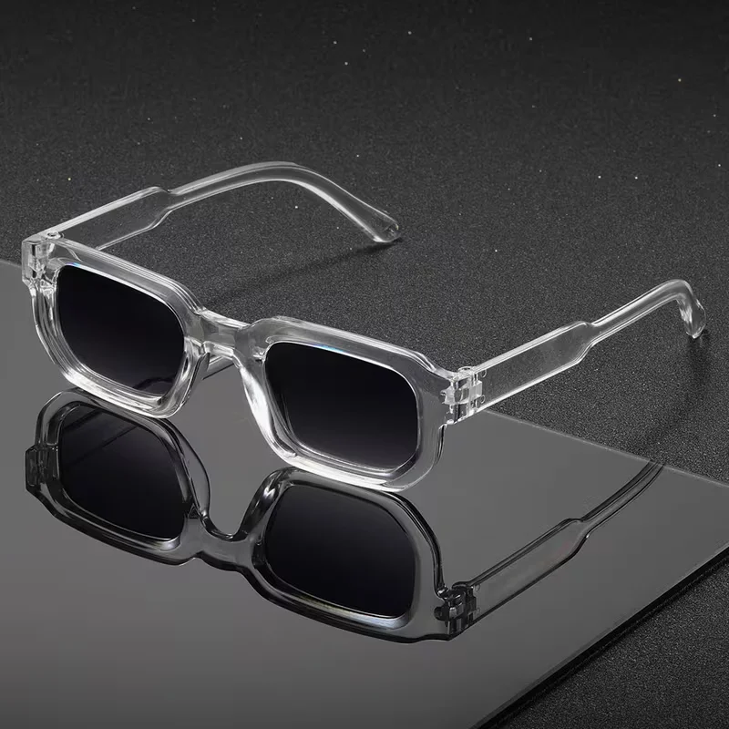 Nieuwe Mannen Vintage Rechthoek Frame Zonnebril Mode Retro Zonnebril Luxe Merk Design Bril UV400 Brillen Vrouwen Bril