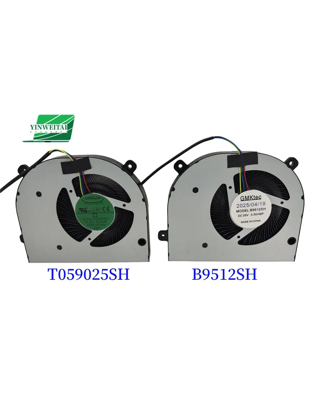 Wentylator chłodzący DO T059025SH DC05V 0.50AMP 4PIN Nowy B9512SH T059025SH — zdjęcie produktu 7