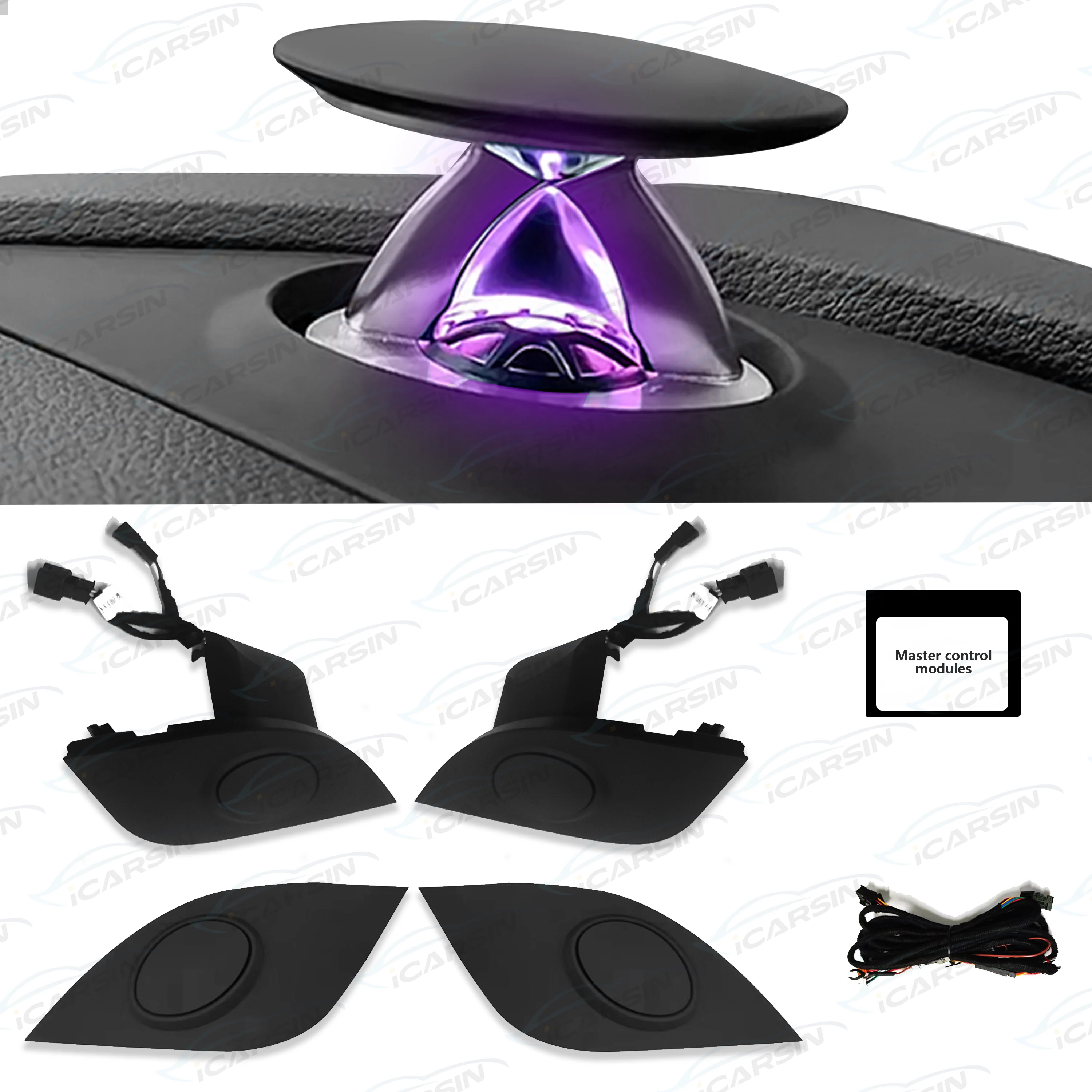 

App Control Led Car Interior Ambient Lighting Tweeter Speaker Decoration for Audi A4 A5 A6 A7 Q5 Q7 Q8 C7 C8 Accessories