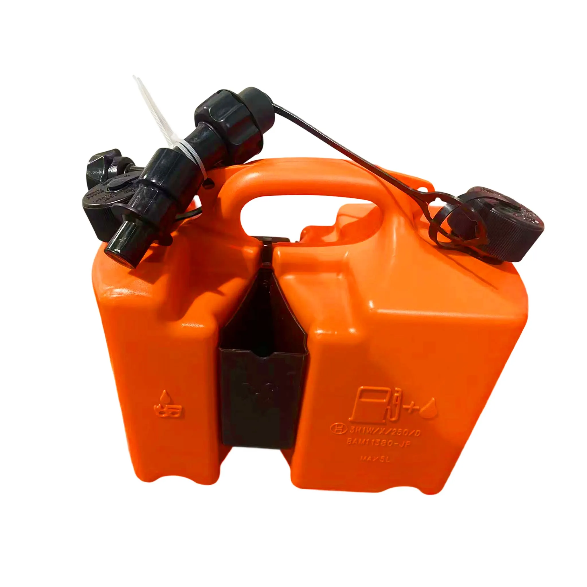 ratio pot Thickened portable oil pot with long nozzle 5 liters  + 2.5 liters chain oil mixed oil pot
