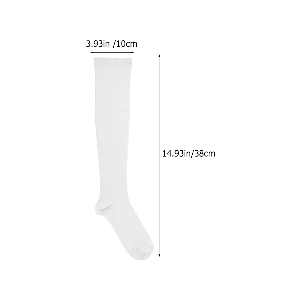 3 أزواج من الجوارب الرياضية الضاغطة، قابلة للتنفس، مرنة ومريحة للجري والمشي لمسافات طويلة وتسلق كرة القدم والبيسبول