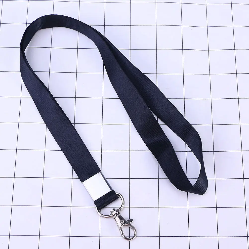 

5Pcs Secure Breakaway Lanyards for Id Badges Work School Conference Stainless Steel Badge Holder Neck Lanyard Keychain Cord with