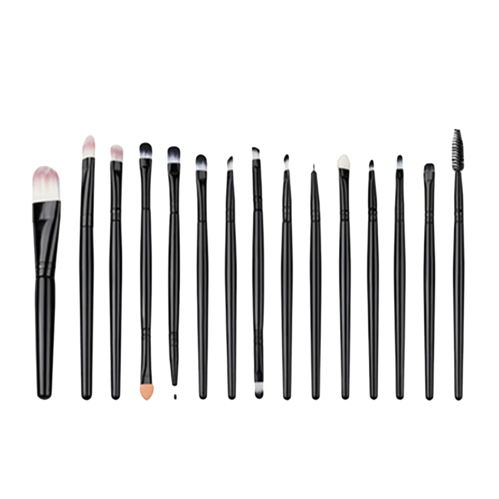 

15pcs Pro Eye Makeup Brush Set Synthetic Fibers Premium Brushes For Eyeshadow Eyeliner Lip Foundation Gift