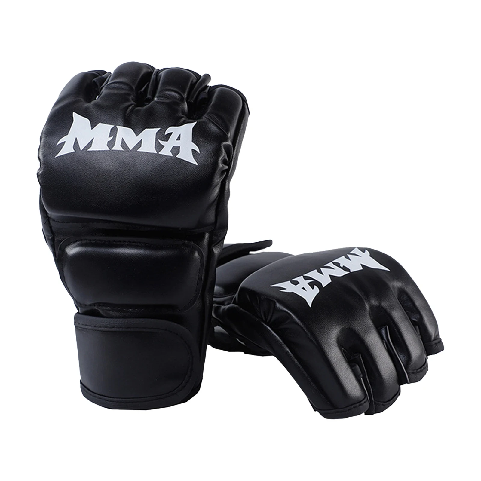 Boxhandschuhe für MMA, Muay Thai, Freikampf, Taekwondo, Sandsacktraining, Halbfinger-Boxhandschuhe – Detail 1