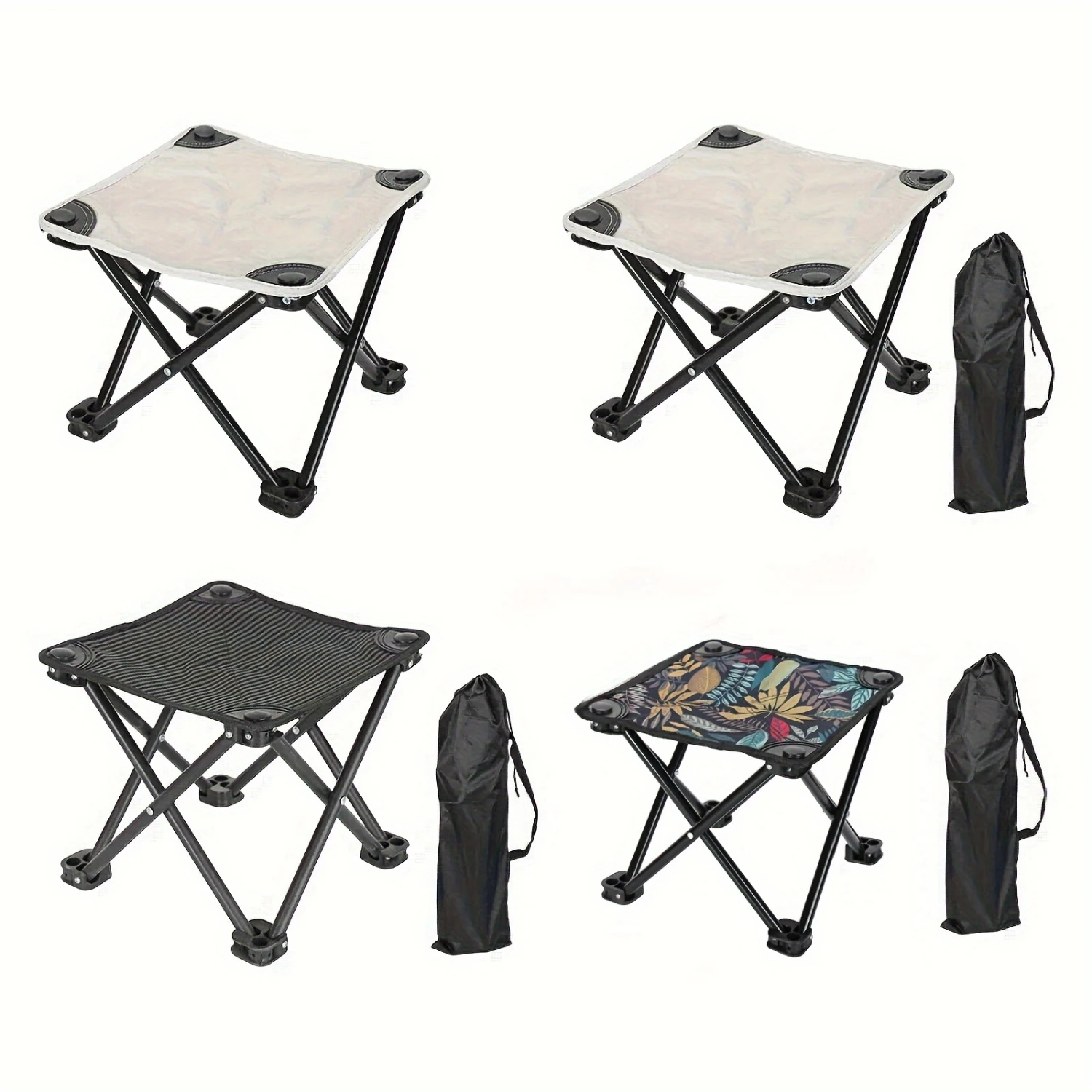 

Ultra-Compact Folding Stool for Outdoor Adventures - Portable & Lightweight Chair for Camping, Hiking, Beach, Travel, Fishing wi