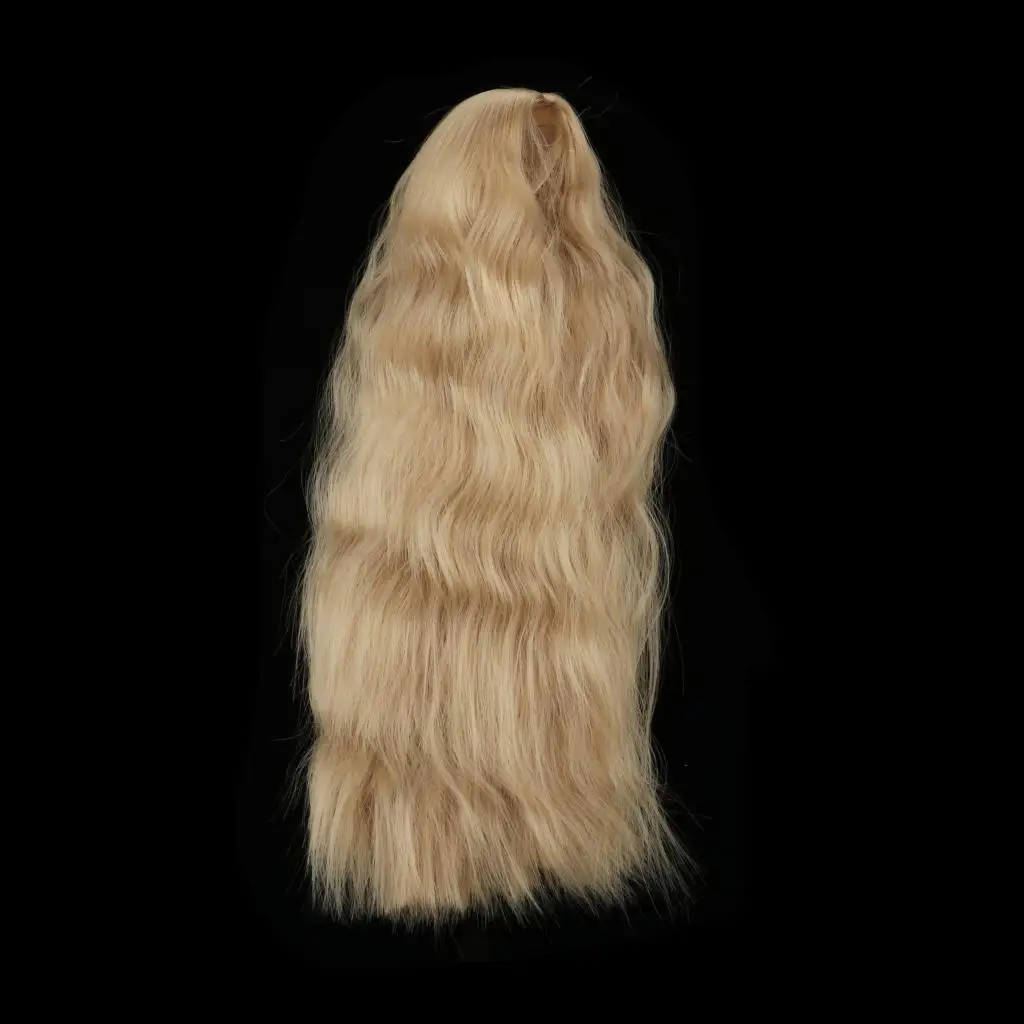 Parrucca riccia per bambole 1:3, capelli con separazione centrale per accessori fai da te per bambole