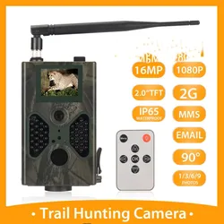 Caméra cellulaire de chasse et de suivi des sentiers du gibier, pièges photos 16MP SMTP MMS 1011080 P vision nocturne HC330M quelque part, caméras de surveillance sans fil