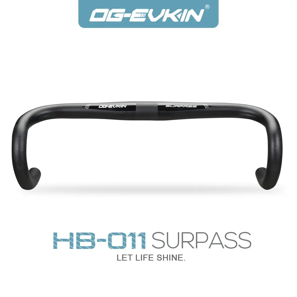 【新品未使用】カーボン製ドロップハンドル 幅380mm OG-EVKIN OG-EVKINカーボンハンドルバーロードバイクドロップバー自転車ハンドル