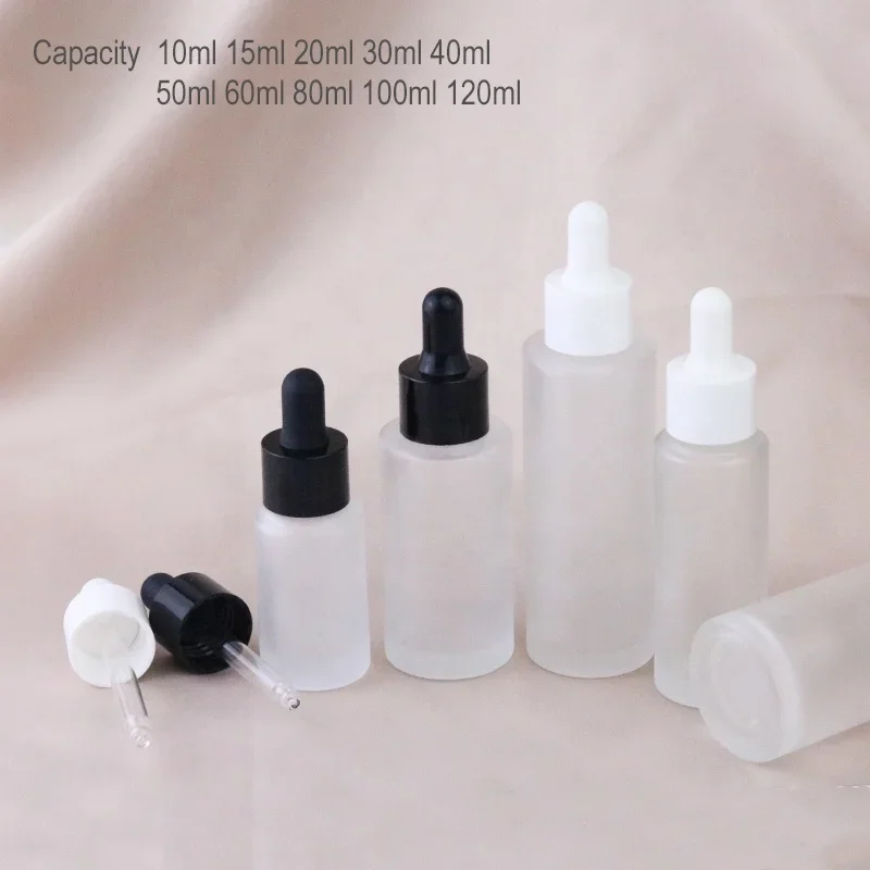 

Frosted Glass Bottles withDropperPipette Juice Vape Cosmetiquera Liquid Gars Mini Perfumes Dispensers Packaging，lotion container