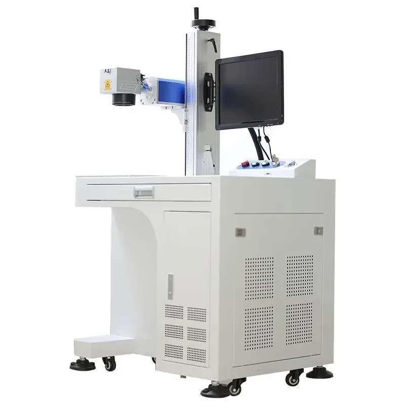 Desktop fiber optic marking machine, stainless steel aluminum alloy metal plastic, lettering machine
