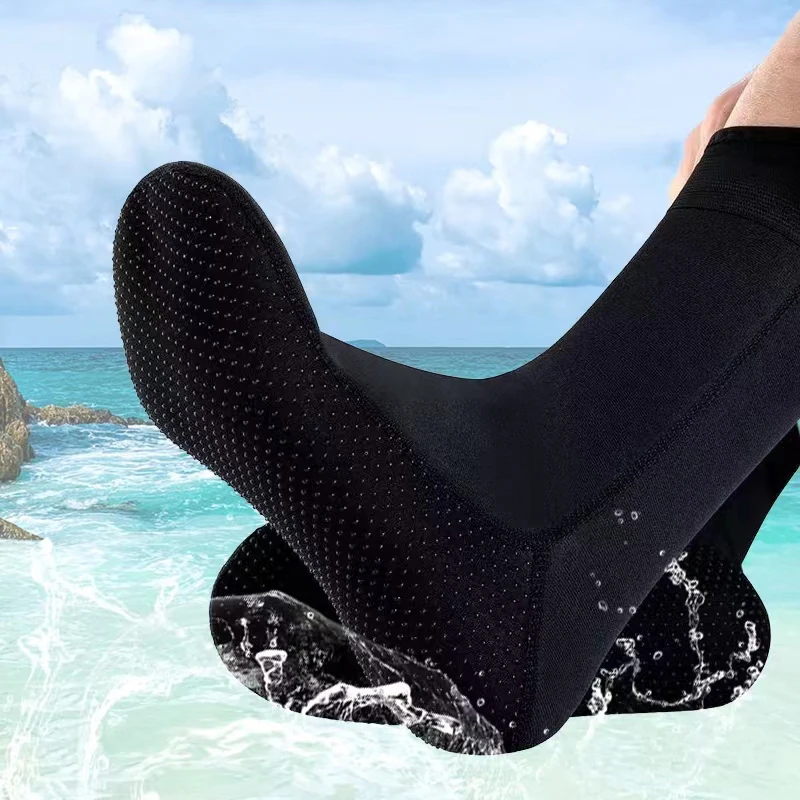 Calcetines de neopreno de 3mm y 5mm para natación, botas de playa, antideslizantes, cálidos, para Surf y buceo