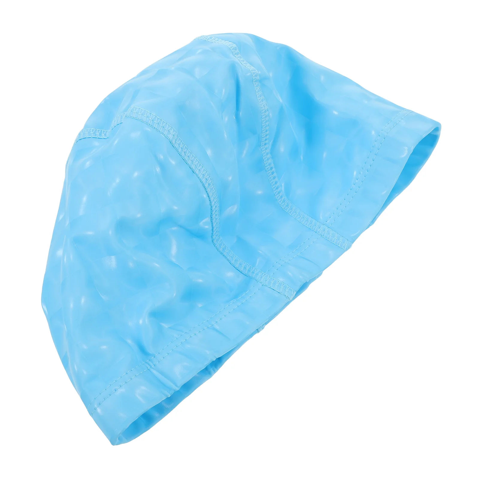 

Unisex PU Swim Cap Waterproof Shiny Finish for Long Hair Comfortable Elastic Fit Pool Beach Hot Spring Use Swim Caps for Women