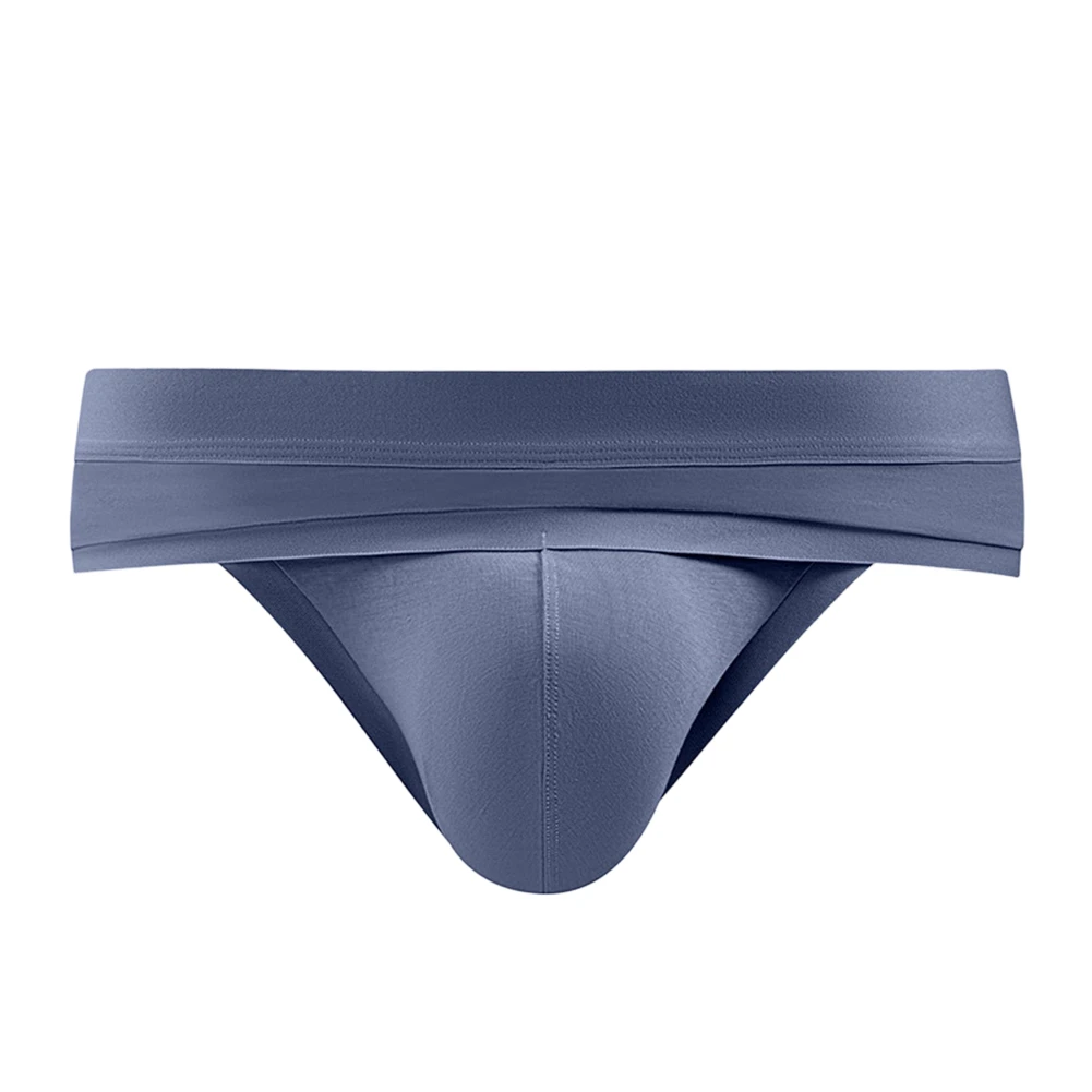 Men Comfortable Briefs Underwear Mid Waist U-shaped Pouch Lightweight Panties Ide Belt Men's Sexy U Convex Underwear