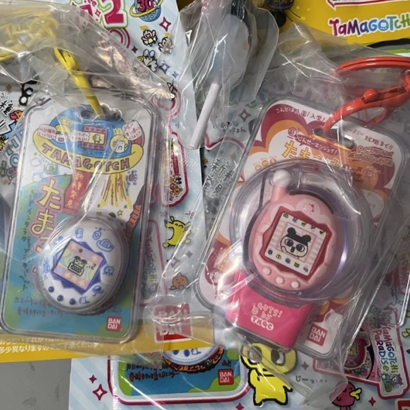 In-stock Authentic BANDAI Tamagotchi Model Electronic Pet Keychain Pendant 2 Trendy Blind Box Egg Collectible Pendant Toys Gifts