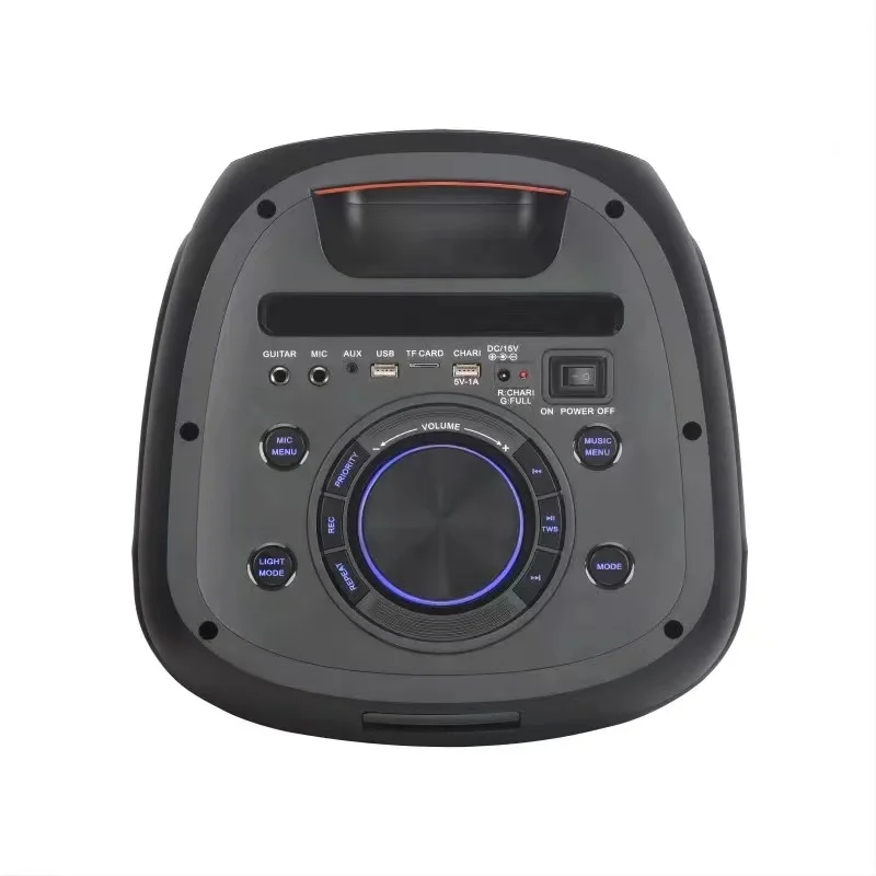 Hot Sale Portable RGB LED Lighting Speaker Wireless Subwoofer Outdoor Karaoke Partybox for Computer