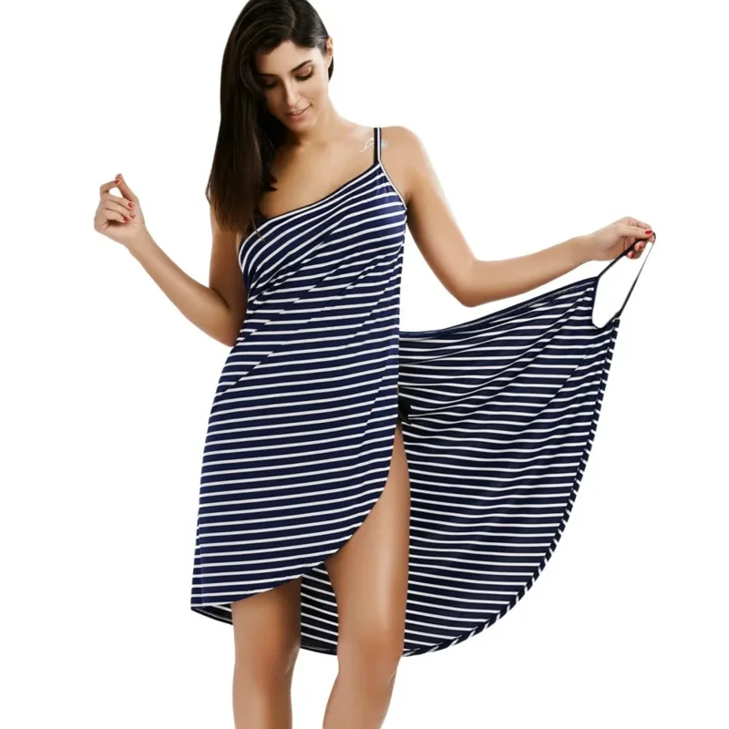 Vestido de playa con tirantes para mujer, pareo cruzado sin espalda, pareo para cubrir, traje de baño sexy para vacaciones femeninas