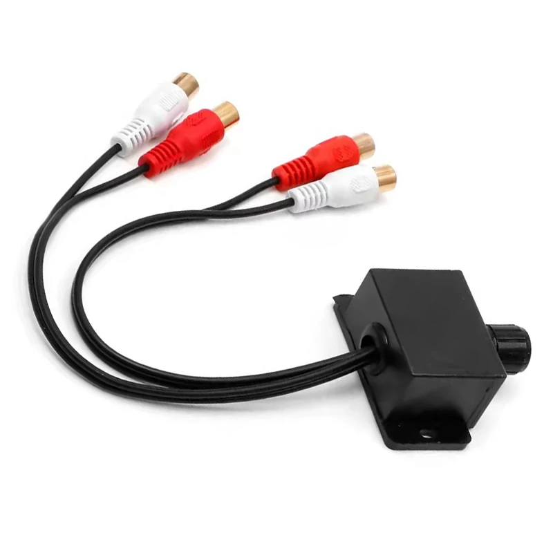 Plastic Car Amplifier Bass Remote Volume Control Knob LC-1 Audio Controller RCA Level Remote Universal Speaker Volume Regulator