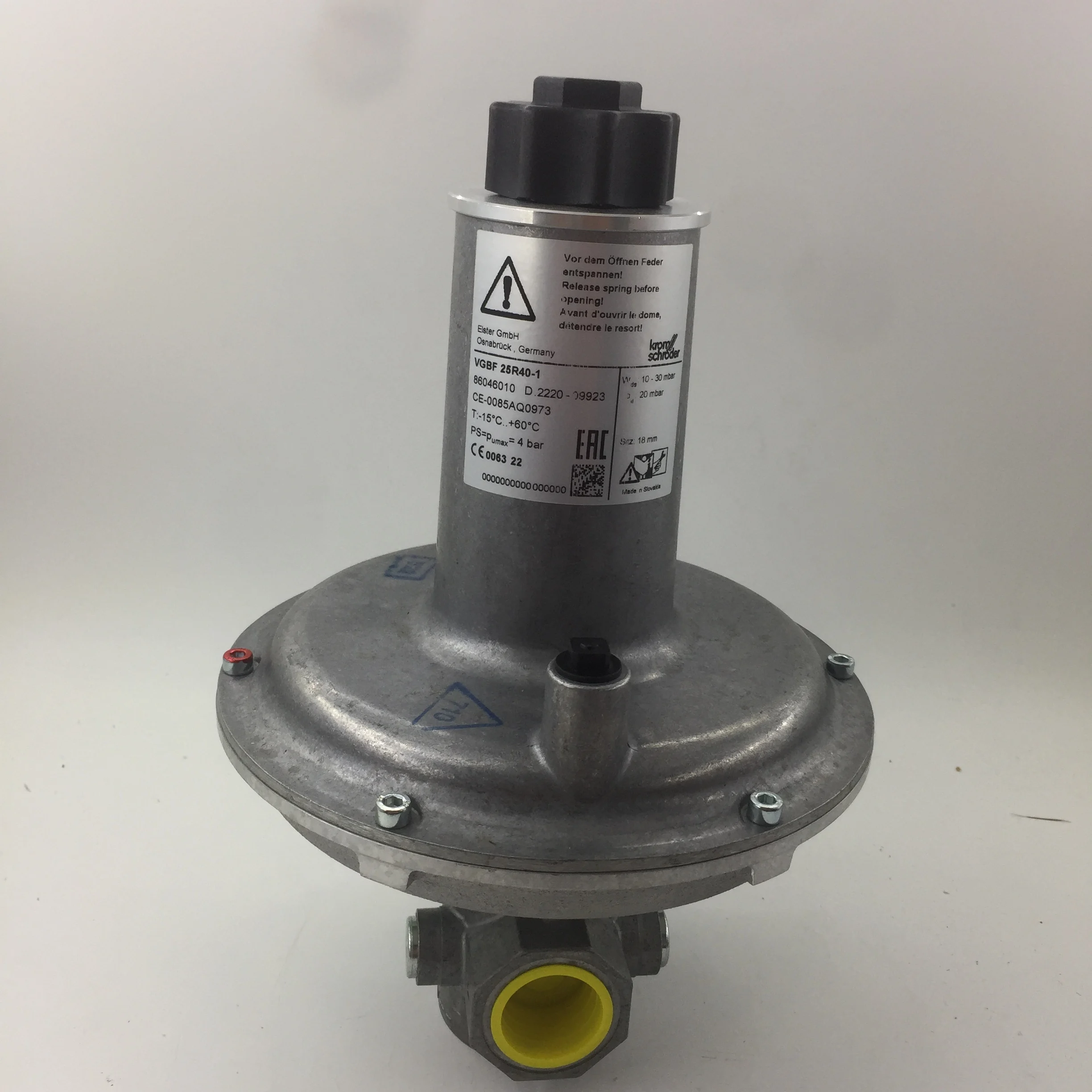 Industrial Kromschroeder regulator gas pressure reducing valve VGBF 25R40-1
