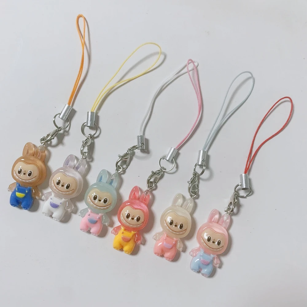 

5PCS/6PCS/9PCS New Kawaii Rabub Animation Phone Chain, Keychain, Bag Ornament Pendant, Girl Gift