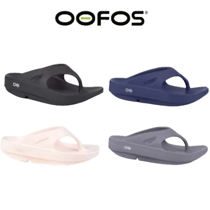 Oofos-chinelos antiderrapantes para homens e mulheres, sandálias de praia, chinelos de interior