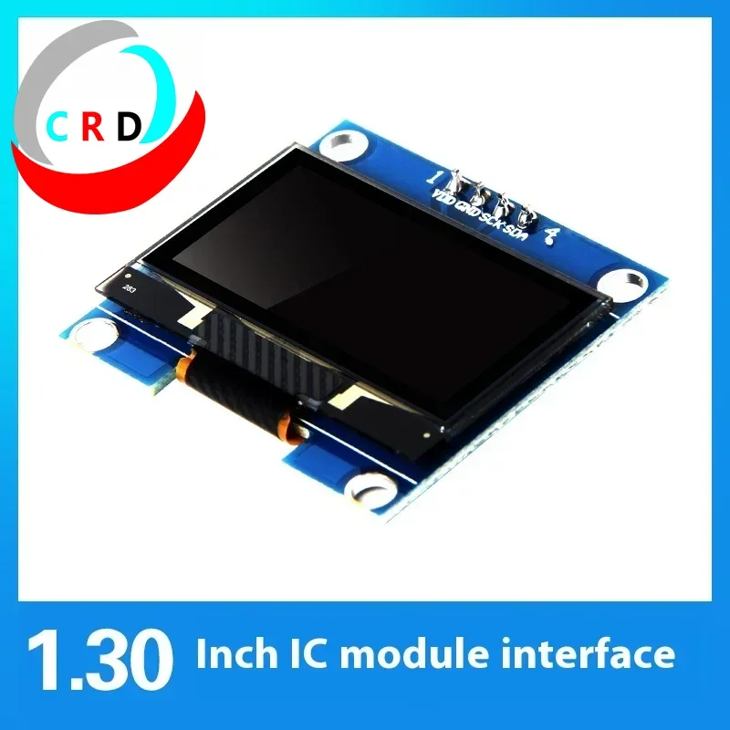 Chanruida 1.3-inch OLED LCD 128x64/SH1106 small screen 4-pin module IIC white blue light display  lcd screen  led module  tft