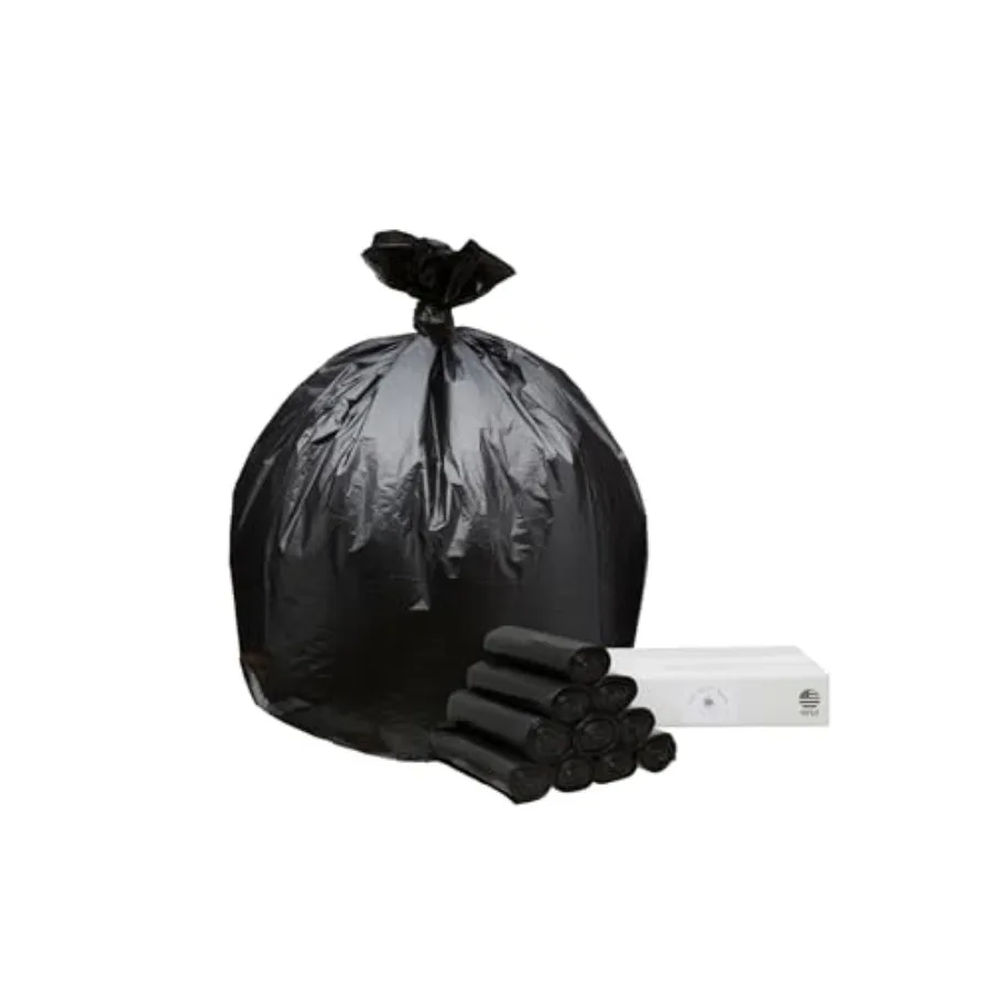 

45 Gallon Garbage Trash Bag 40X46" 1.2 Mil Black 100 Count Can Liner Bulk 40 Gallon 41 Gallon 42 Gallon 43 Gallon 44 Gallon Mad