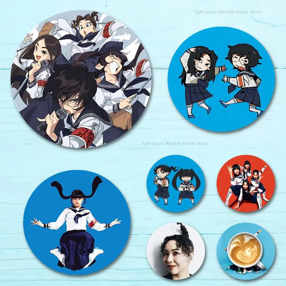 

A-Atarashii G-Gakko Round Wooden Coasters For Cute Design Suitable for Drinks Tea,Coffee Home Perfect Gift