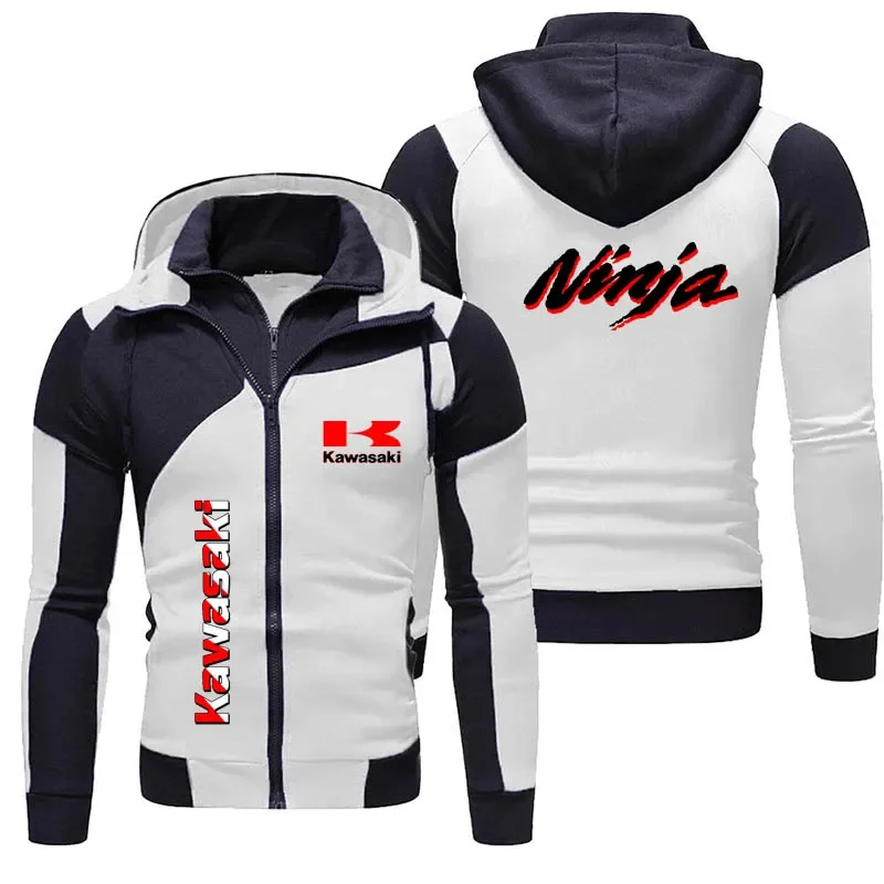 

Kawasaki Ninja Logo Men's Zipper Hoodie Spring and Autumn Fashion Men's Sportswear 2025 New Sport Women's Jacket Coat