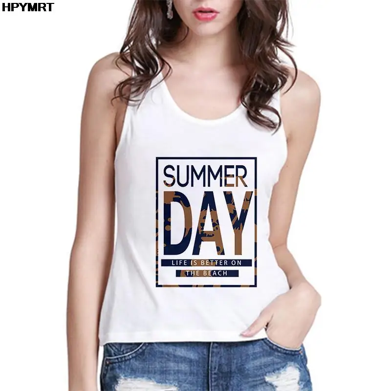 Bold Beautiful brave Letter Printed Tank Tops Women Harajuku Graphics Sleeveless Tee Female Fashion Casual Crop Top Sexy Clothes