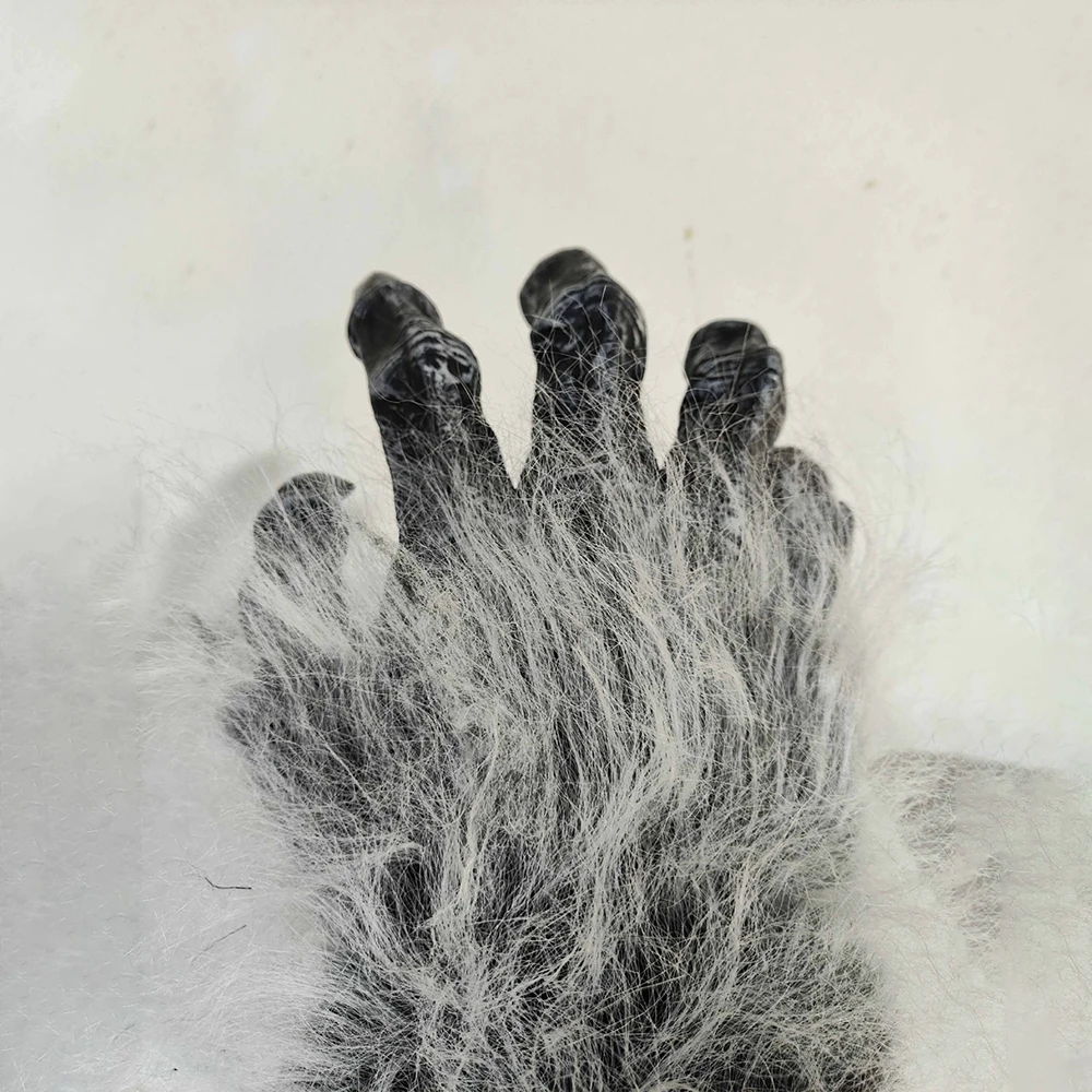 هالوين حفلة الذئب قفازات أفخم اللاتكس بالذئب زي أظافر الكبار الأيدي الكفوف مخلب للدعائم تأثيري قفازات عيد الفصح الطرف