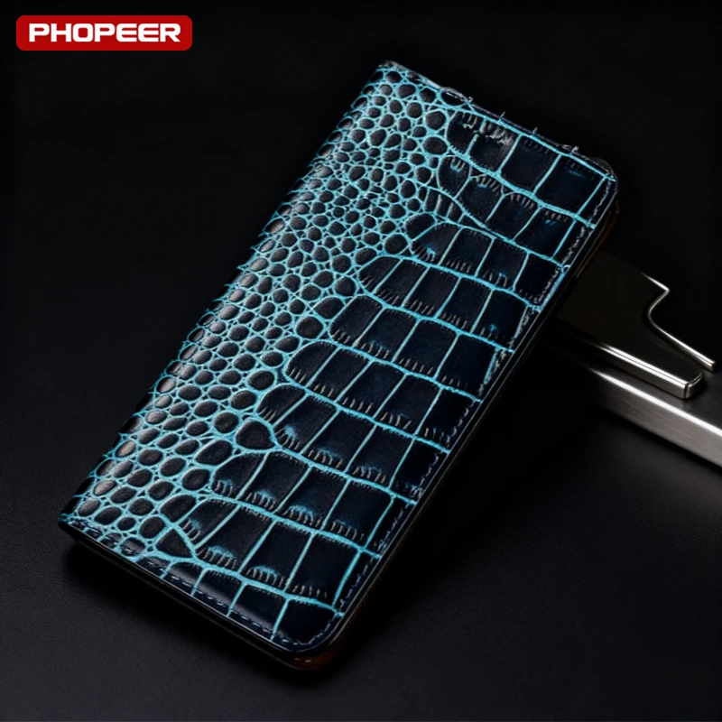 

Чехлы-кошельки из натуральной кожи с текстурой крокодила и слотом для карт для Realme C20 C20Y C21 C21Y C25 C25Y C25s C30 C30s C31 C33 C35