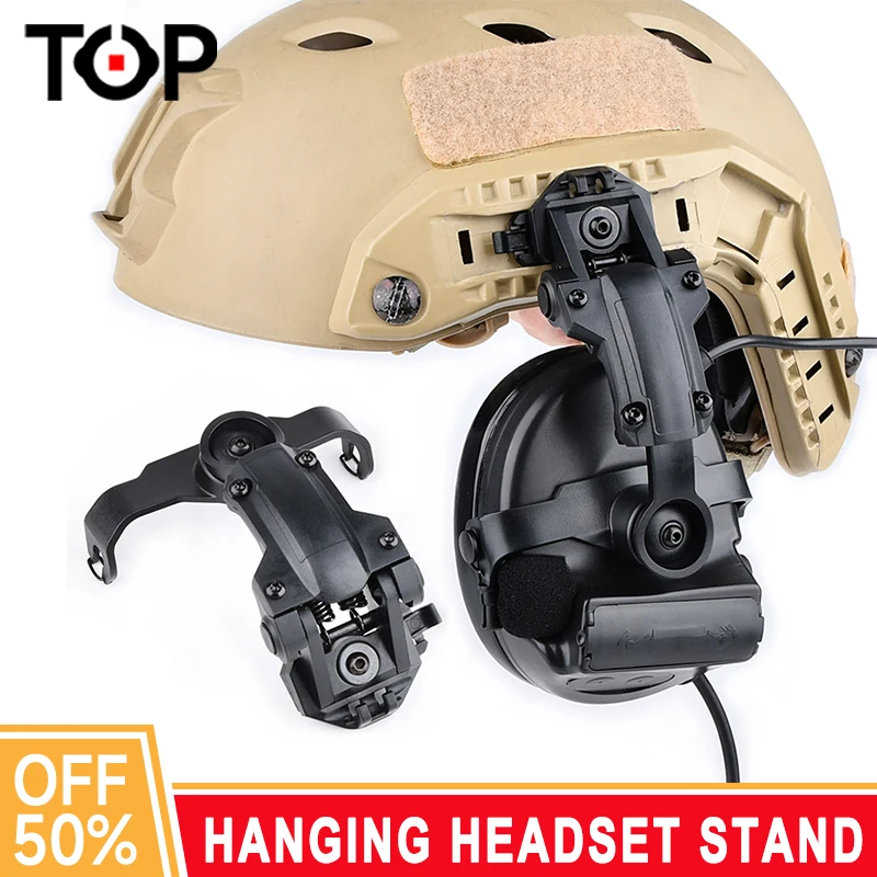 Tactical Hanging headset stand Shooting Hunting Weapon For Comta II Sordin headphone Adapter to FAST helmets and Wendy helmets