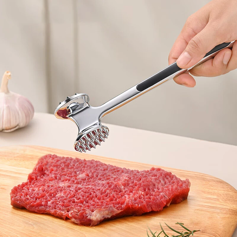 

1pcs Aluminum Steak Metal Hammer 21 Cm Meat Tenderer Heavy Durable Double Sided Meat Tenderer Household Kitchen Tool