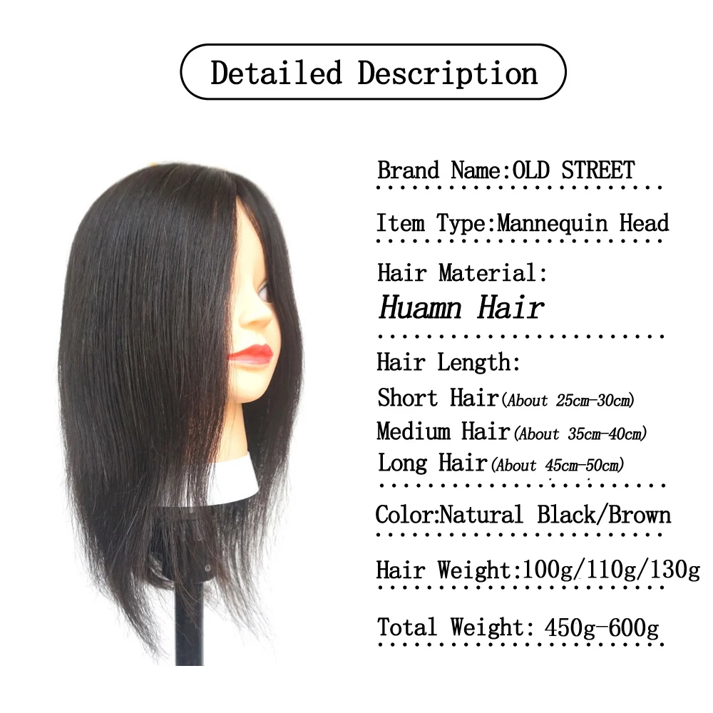 دمية عارضة أزياء سوداء قصيرة الشعر لتدريب الشعر البشري الحقيقي لتصفيف الشعر ومستحضرات التجميل