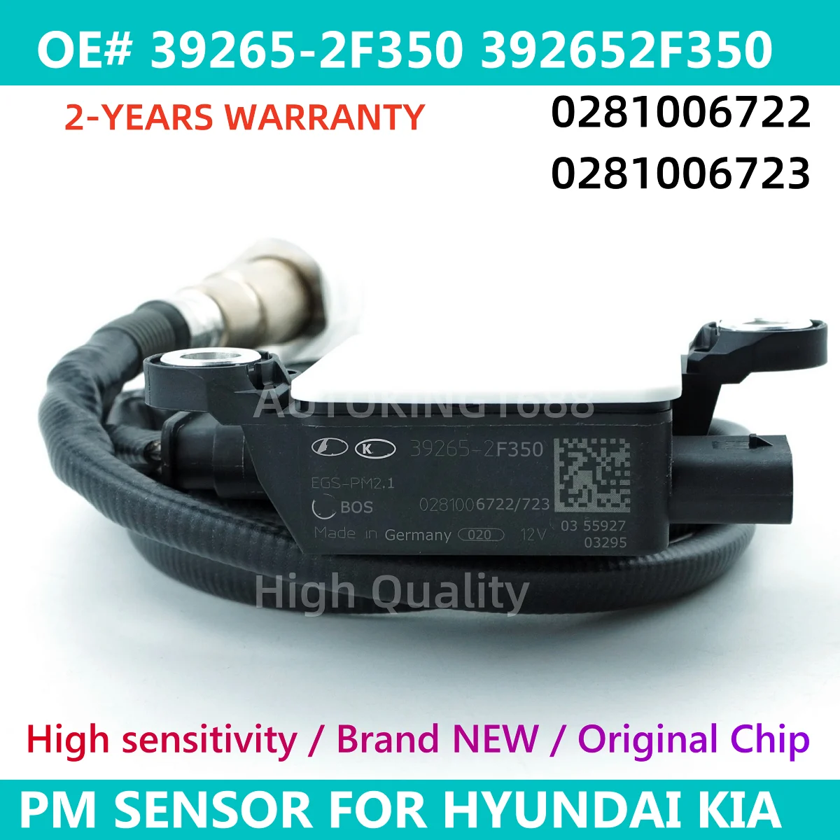 

39265-2F350 392652F350 Diesel Exhaust PM Particulate Matter Sensor For Hyundai GRAND SANTA FE 2012-2018 0281006722 0281006723