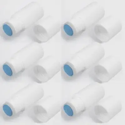 

6pcs Refillable Sponge Applicator Bottles Travel Size Liquid Storage Sub Containers Leak Proof Reusable Plastic Applicator