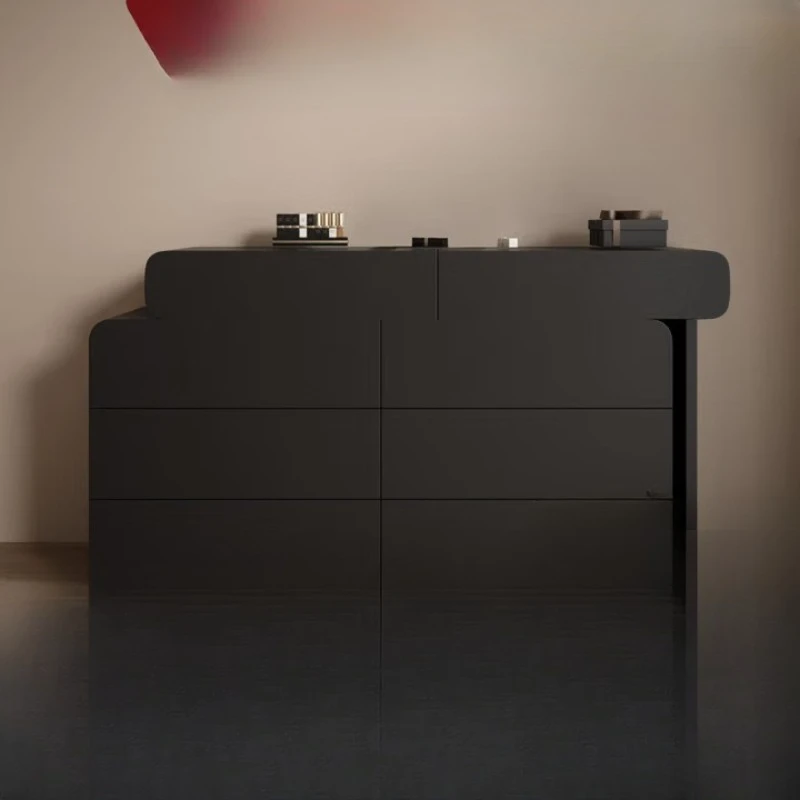 

Solid wood dresser, bedroom modern simple storage makeup table integrated