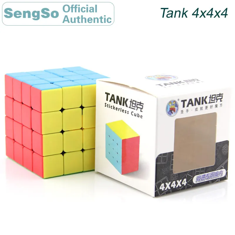 

ShengShou Tank 4x4x4 Magic Cube 4x4 Cubo Magico Professional Neo Speed Cube Puzzle Antistress Fidget Toys For Children