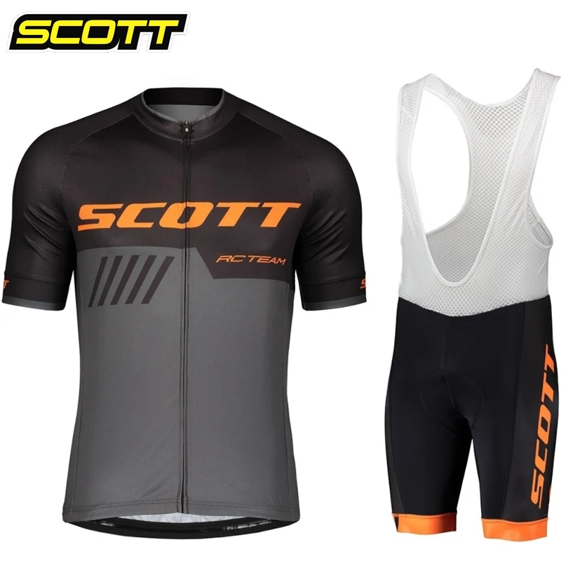 SCOTT Bike Men 2023 Summer Cycling Jersey Set Short Sleeve Mountain Uniform Ropa Ciclismo Cycling Maillot Cycling clothing Suit