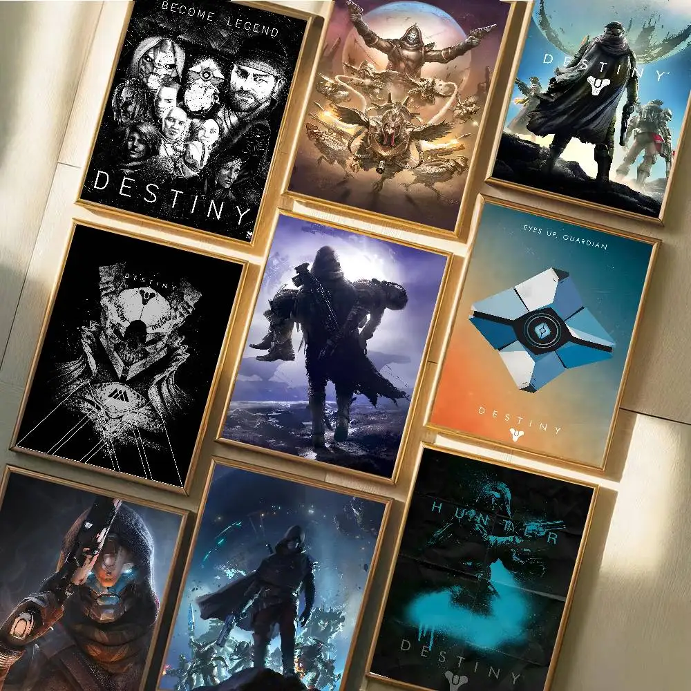 Póster artístico del juego Destiny 2 con impresiones, decoración para el hogar, dormitorio, sala de estar, regalo