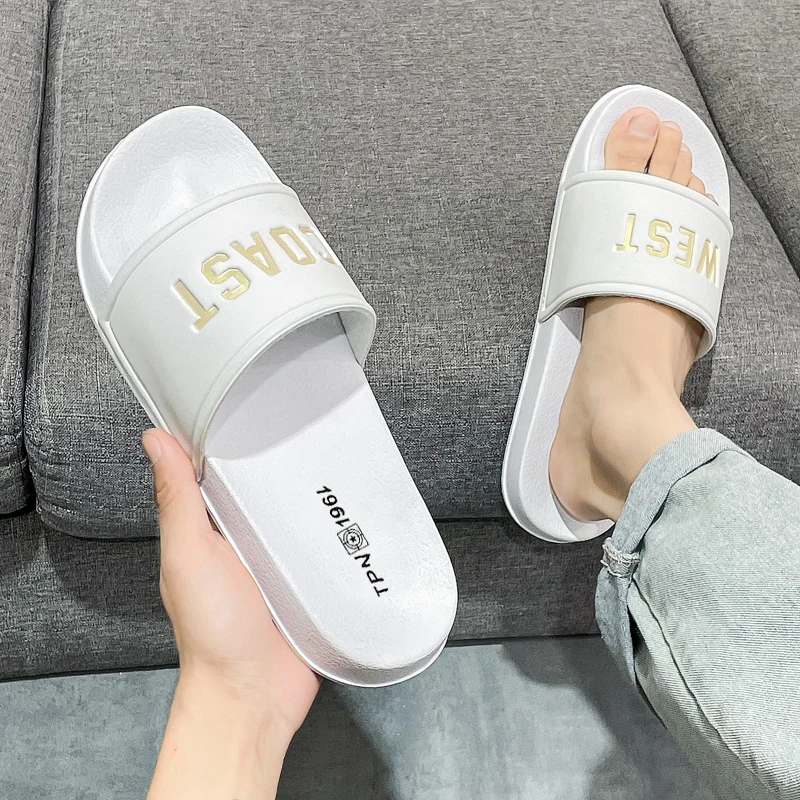 Men's  Dinosaur Slides Breathable Cool Beach Sandals Men Slippers Lightweight Bone White Plus Size 39-46 Summer Fashion Trends