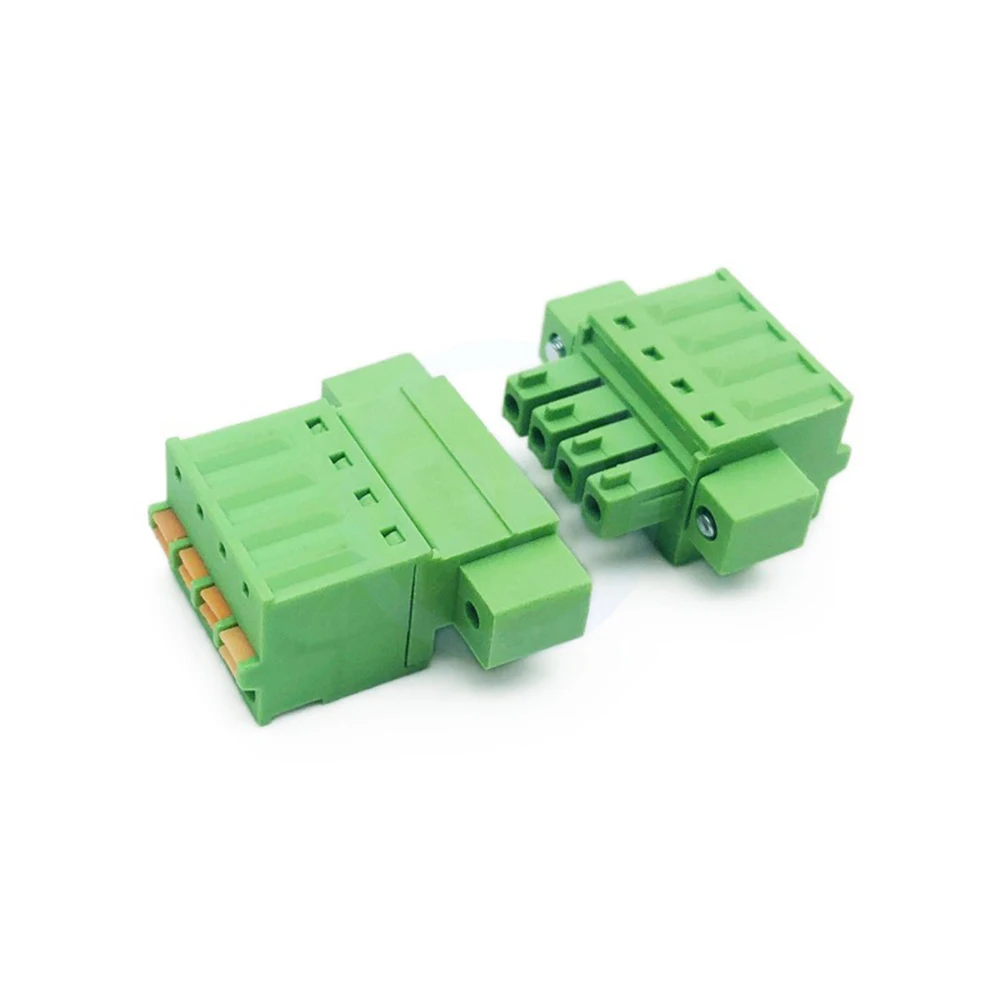 (5 Sets) 15EDGKDM 2EDGKDM 3.81mm Flange Fixed Pair Quick Terminal KF 2EDGKDPM Screwless Spring Push Type 2-16Pin