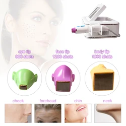 3 Types Replacement Tips For Skin Rejuvenation Salon Machine Face Eye Body Cartridges Anti-wrinkle Facial Firming Accessories