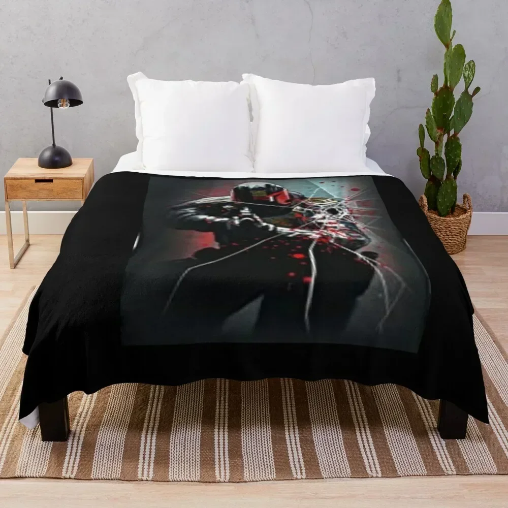 

Judge Dredd Comic Throw Blanket blankets and throws Picnic Designers Blankets