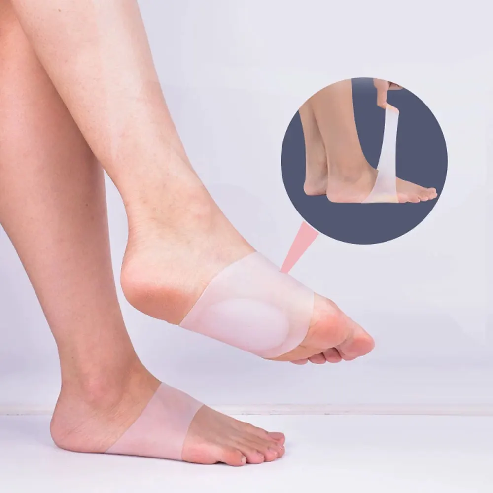 1-10Pair Supporto per l'arco plantare Solette per piedi piatti per piedi piatti Cuscinetto ortopedico Soletta piatta Correttore del piede Supporto per fascite plantare